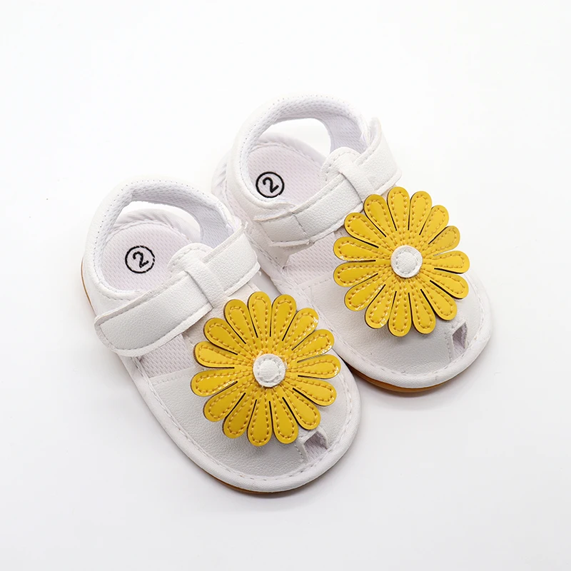 yellow flower sandals