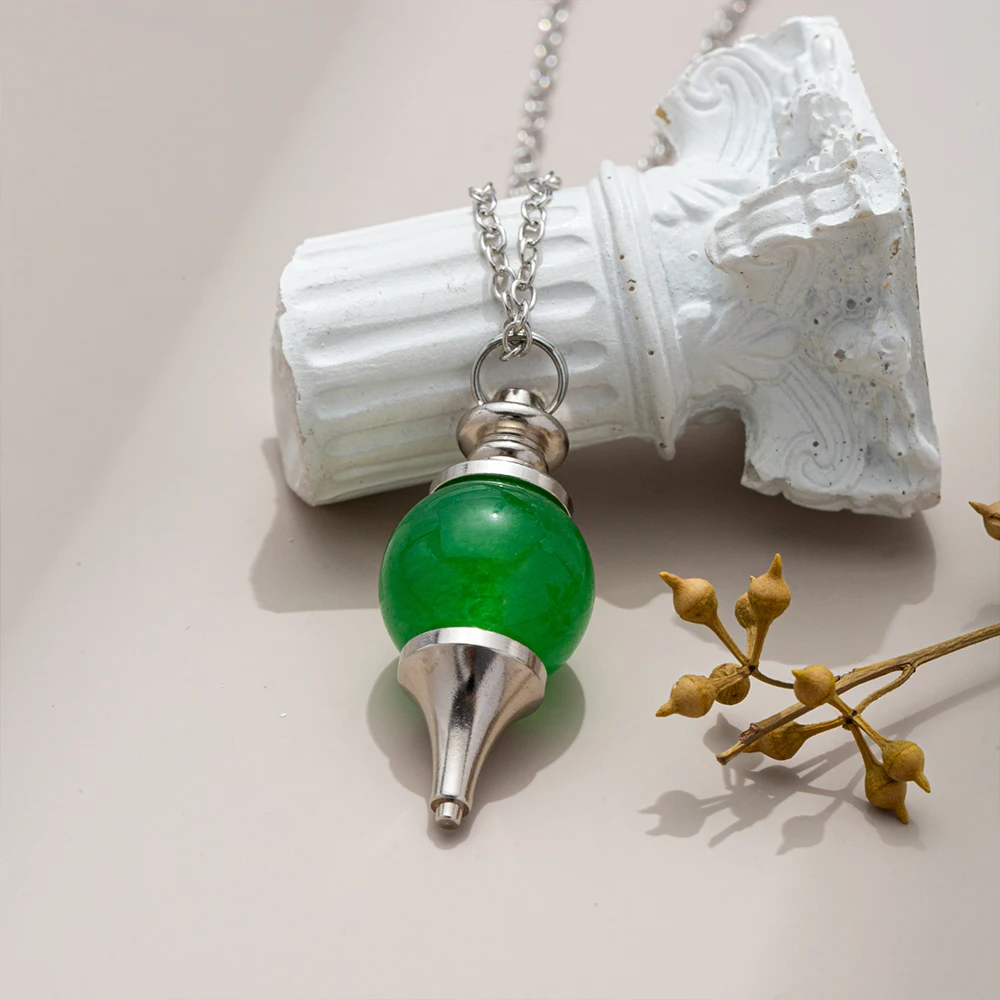 批发真正的自然愈合催眠吊坠宝石水晶石灵魂摆项链吊坠