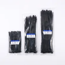 nylon 66 high-quality self-locking UV-resistant cable ties 100pcs  tensile strength of 80LBS zip wire ties