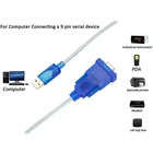 Usb To Usb To Serial Cable D-Sub USB To DB9 Female Port Data Serial Converter RS232 Cable