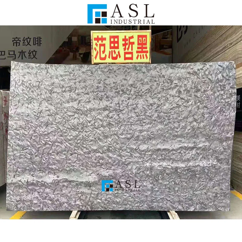 Modern flooring design wall and floor natural black marble Versace Black marble tiles and angola slab