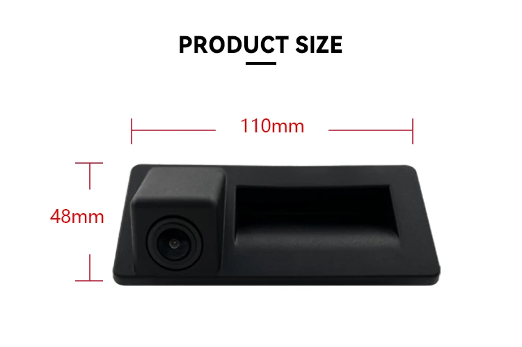 Wemaer OEM Waterproof Backup Camera Night Vision Parking Assist HD Wide Angle Mini Reversing Car Camera for Vw/Audi/Skoda Superb details