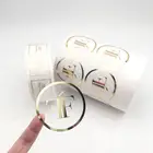 Adhesive Label Custom Adhesive Round Vinyl Clear Transparent LOGO Sticker Label Printing