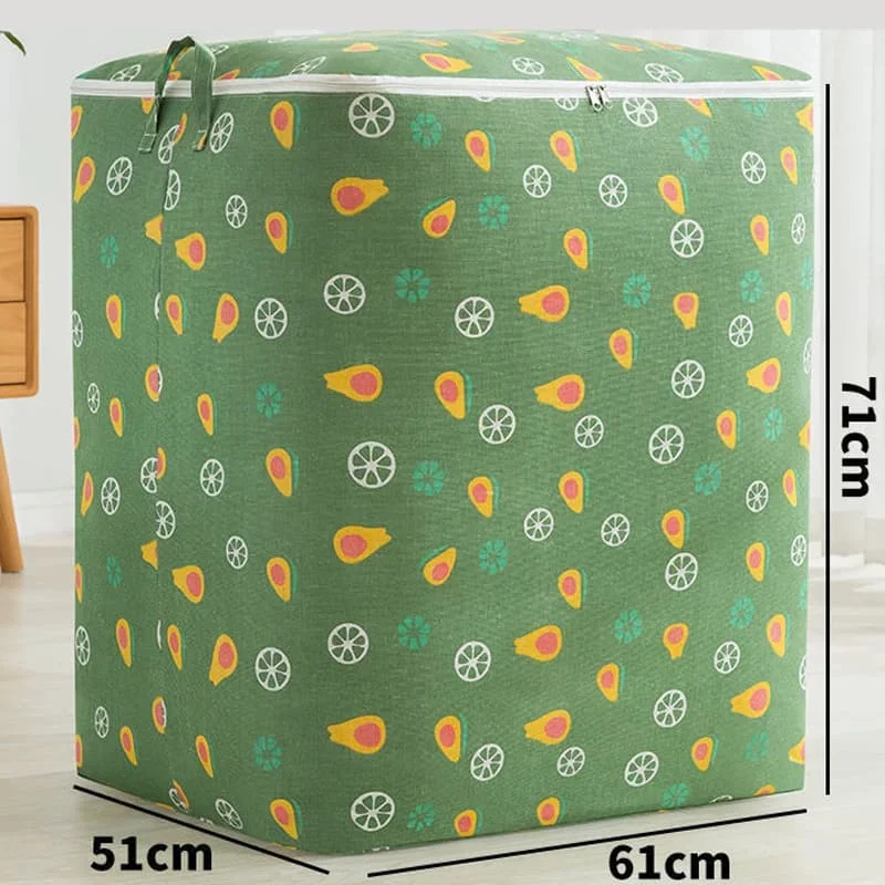 Eco-Friendly Foldable Clothes Organizer Cotton Rope Storage Basket Flexible Design Quilt Storage Bag Wardrobe Space Utilization