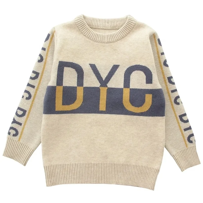 New Fashion O-Neck Children Wear big cartoon Kids Clothing Boys Knit fall& spring Long sleeve Boy'S Sweaters