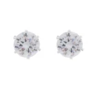 Cz Earring Earrings Earrings For Women 8MM ROUND CZ 6 Prong Stud Earring For Women Jewelry Decoration