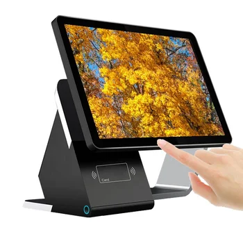 Screen 125 inventory and pos software supports qr code reader box and cresit card stand mount android pos terminal emv