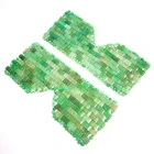 Green Aventurine Healing Stone Luxury Natural Crystal Green Aventurine Jade Healing Stone Eye Mask