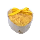 Gift Shaped Mango Pear Flowered Bath Gift Sets Heart Shaped Flower Petal Soap Gift For Anniversary/Valentine's Day