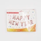 Rose Gold Manufacturer Supplier Rose Gold Eve Balloon Paper New Year Decoration Party Set