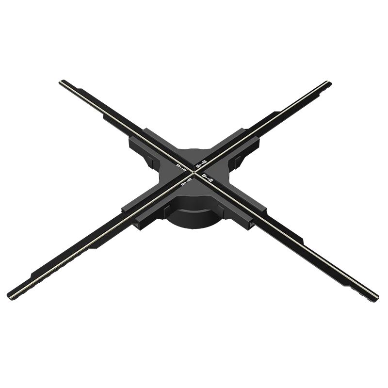 Mobile App Control 60cm Holographic Fan 3d Hologram Projector HD Good Advertising Animation Wall 3D Hologram Fan - Image 1