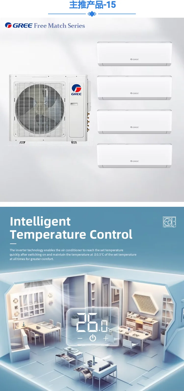 Split Air Conditioner, 24000BTU, HVAC - detail 6