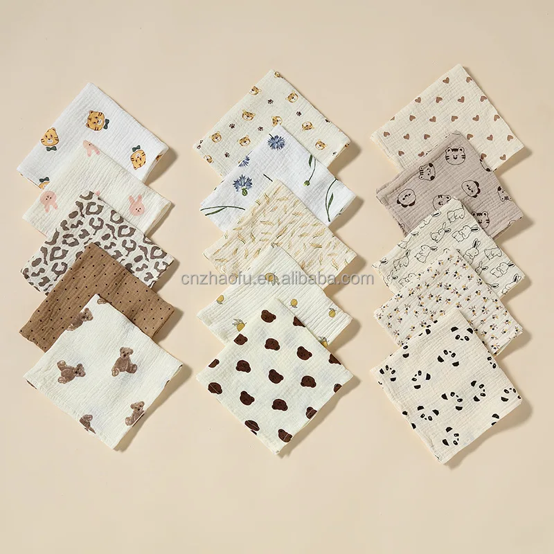 Baby Bath towel and Face towel muslin cotton square washcloth soft touch baby newborn muslin cloth for face