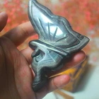 Obsidian Wholesale New Silver Obsidian Material Pixie Hand Caved Folk Craft Natural Healing Crystal