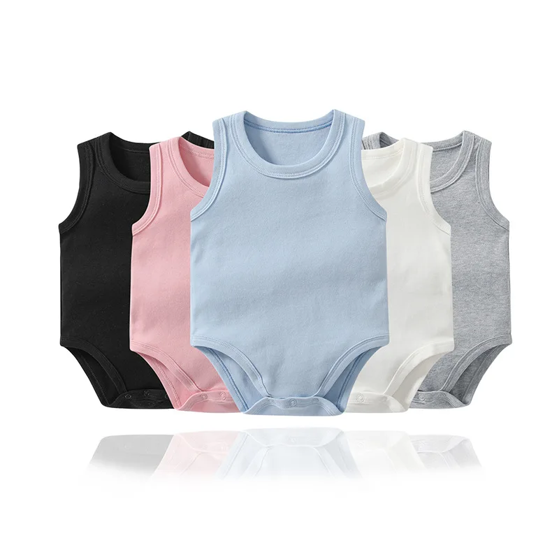 manufacturer baby bodysuit unisex baby romper summer vest baby onesiee cotton