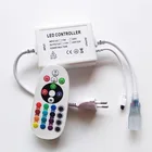Controller High Voltage Wireless RGB GRB Controller AC 240V 110V Led RGB GRB IR Remote Control Controller Dimmer