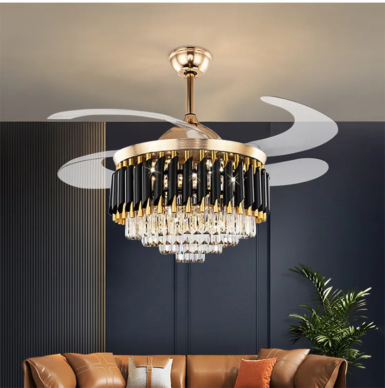 Crystal Ceiling Light Fan, 220v - detail 26