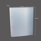 Transparent A5 Size 6-ring Pocket Size Clear Soft Pvc Clear Binder Covers