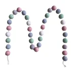 Decoration Party Decoration Colorful Foam Felt Balls Banner Garland For Easter Party Wall Hanging Decoration