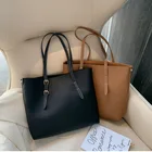 Purse Purses Solid Women's PU Leather Handbags Purse Pocket Women Composite Bag Big Tote