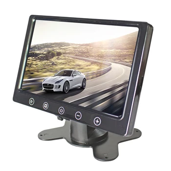 High Quality 7-Inch Car Monitor with Rear Seat Entertainment AV Touch Button DC LED Display Camera-Promotional Desktop Screen