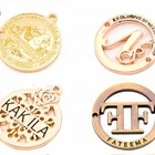 Metal Metal High-end Garment Accessories Custom Handmade Logo Emboss Metal Name Tag For Garment