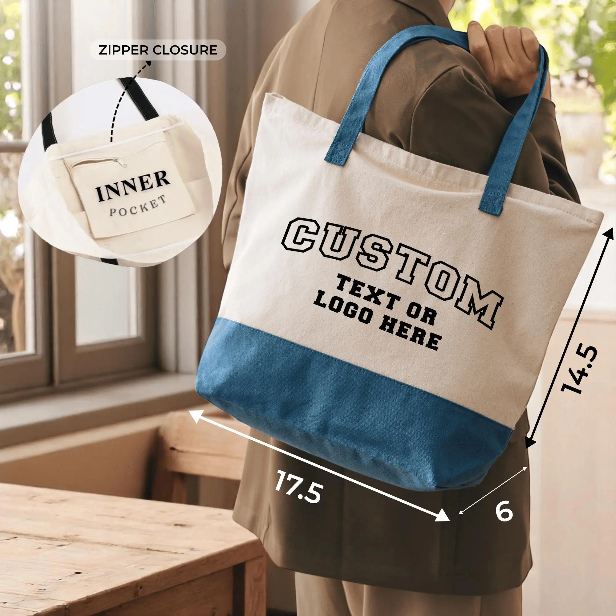 Reusable Custom Printing Art Bolsa De Compras Shoulder Cotton Canvas Shopping Tote Bags details