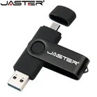 Usb Flash JASTER 2 IN 1 OTG USB Flash Drive 128GB 64GB 32GB 16GB 8GB 4GB USB2.0 Pendrive For Phone And PC