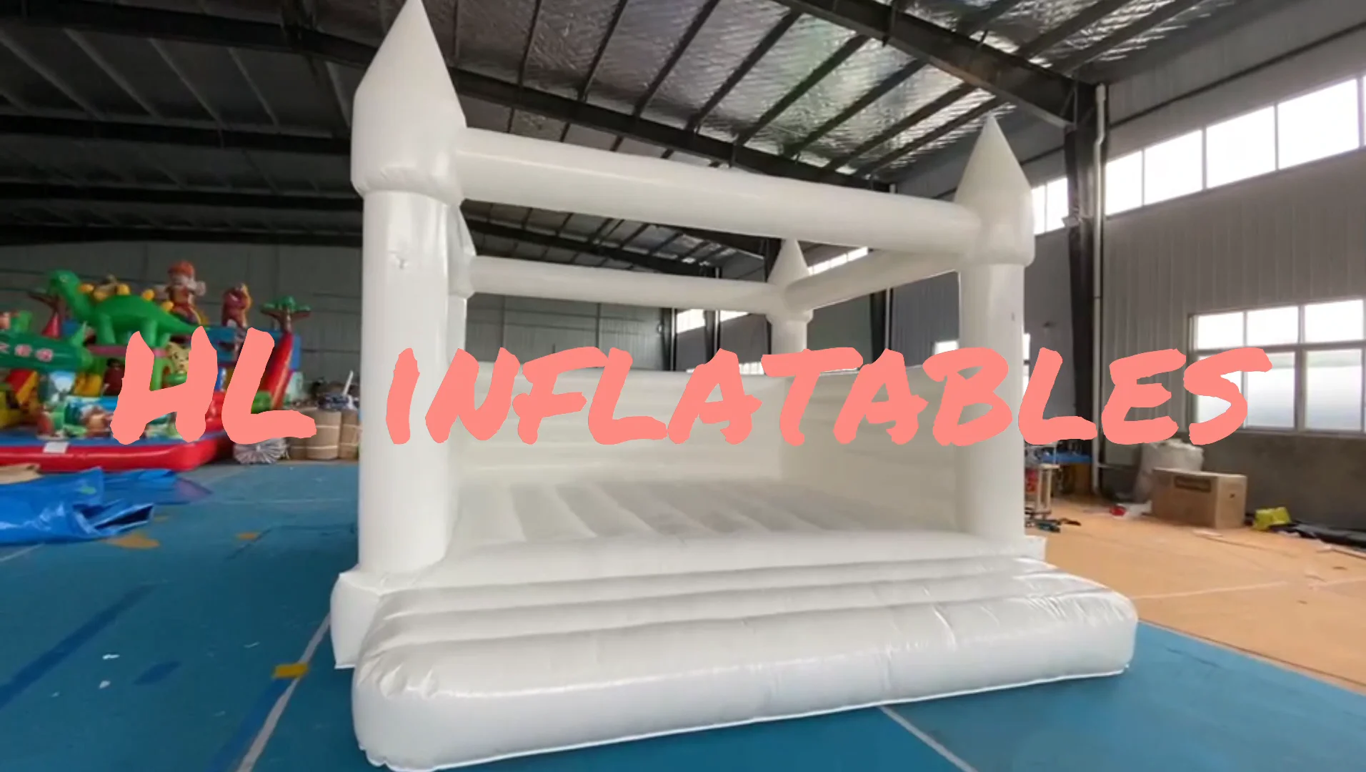 M Ft Commercial Inflatable Wedding Bouncer White Bouncy Castle