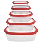 Oval Plastic Oval High Quality 10pcs Oval Set PP+TPR Kitchen Plastic Storage Boxes