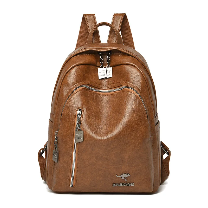 New Arrivals High Quality Leather Backpack Women Fashion School Bags Teenager Girls Large Capacity Casual Ladies Backpacks