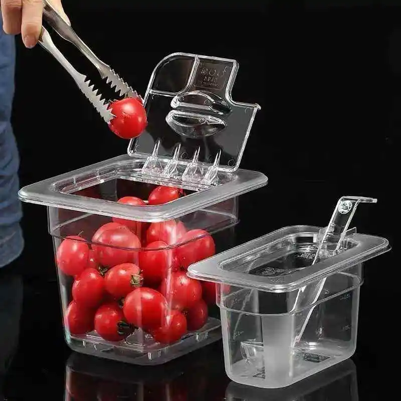 tray acrylic box with lid cover transparent fruit Desserts nut jam seasoning box milk tea shop storage jars and lids