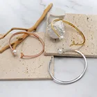 Jewelry Bangle TIRIM Whale Tail Starfish Pearl Bracelet For Women And Girls Daily Jewelry Bangle Gifts