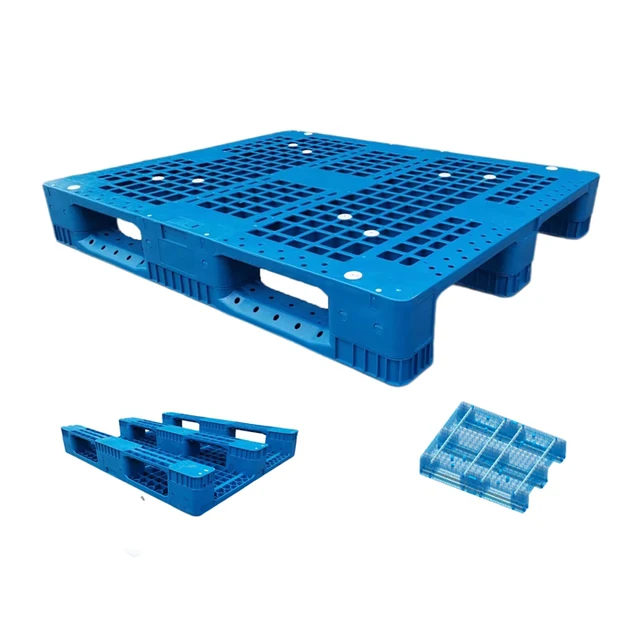 Wholesale Heavy Duty Storage Reusable Stackable HDPE Large Racking Shipping Foldable Dimensions 1200*1000 Export Plastic Pallet