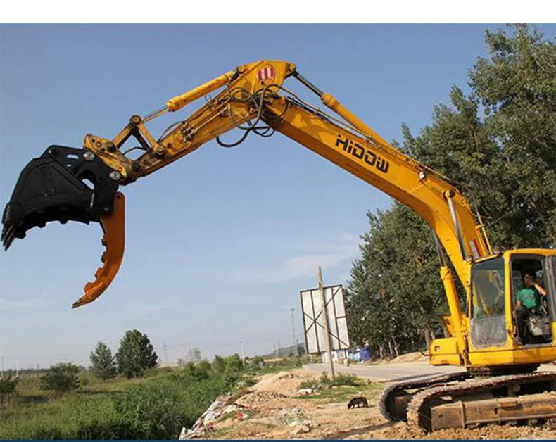 Excavator Loading Unloading Bucket Thumb Clamp Customizable Mechanical Mini Big Bucket Thumb