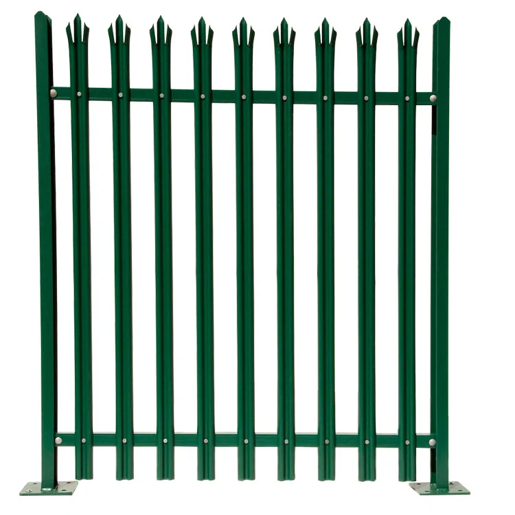 green galvanised fencing