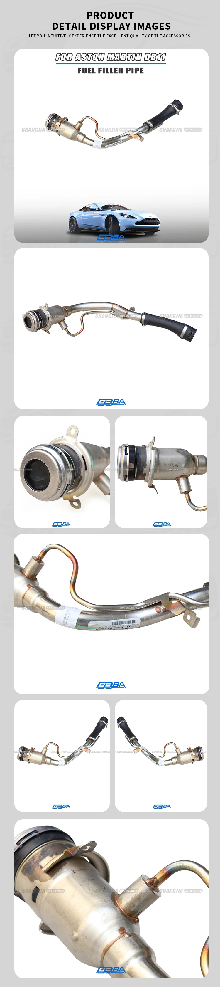 Metal Fuel Pipe For Aston Martin Vantage 4.0 KY63-9034-AG 2025 Hot Sale Original Anti Corrosion Durable Fuel Tank Filler Pipe details