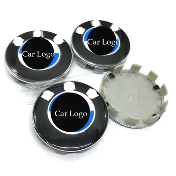 Car Wheel Hub Center Caps Covers Emblem 56mm 68mm for BMW E46 E36 E39 36136783536 Customized Logo Blue White Black White