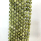 Beads 10mm Double Tip Olive Green Jade Beads Bracelet
