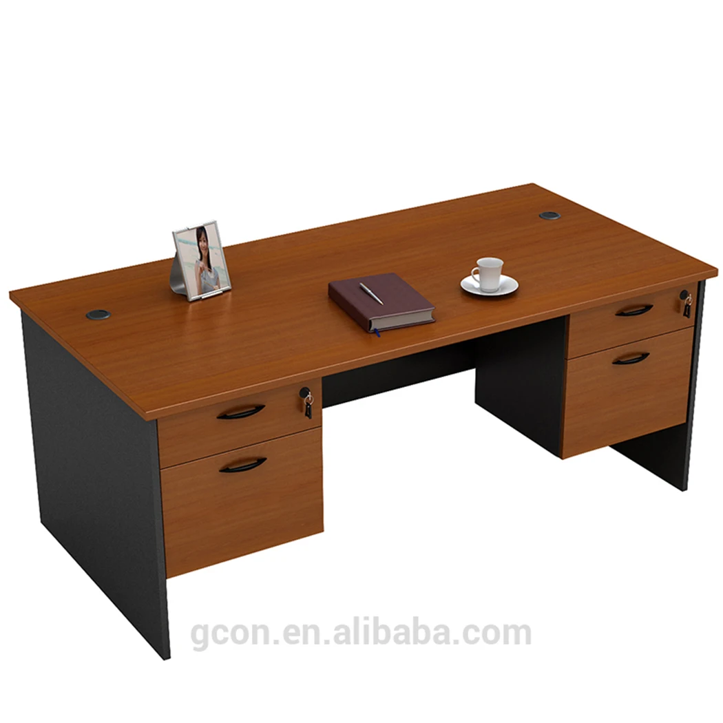 Small Size Office Furniture Wooden Veneer Executive Office Table China