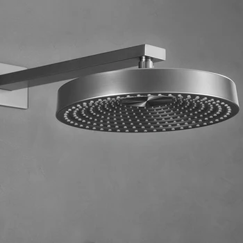 Shower Intelligent Digital Display Thermostatic Big Storage Shelf Shower Head Household Pressurized Bath & Shower Faucets Set