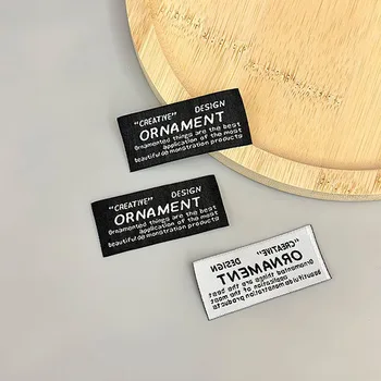 Eco-Friendly High Quality Good Price Garment Woven Labels for T-shirts & Hoodies Custom Print Logo Cloth Woven Labels