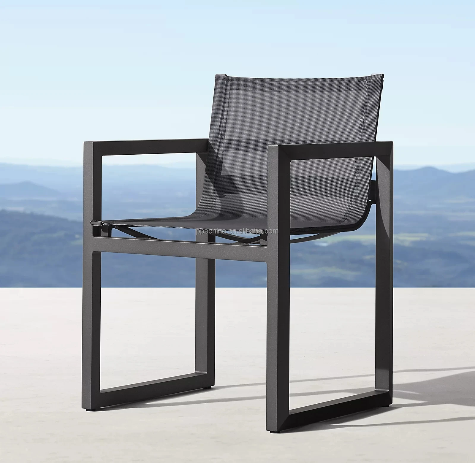Aluminum casting outdoor garden furniture luxury patio dinning table set
