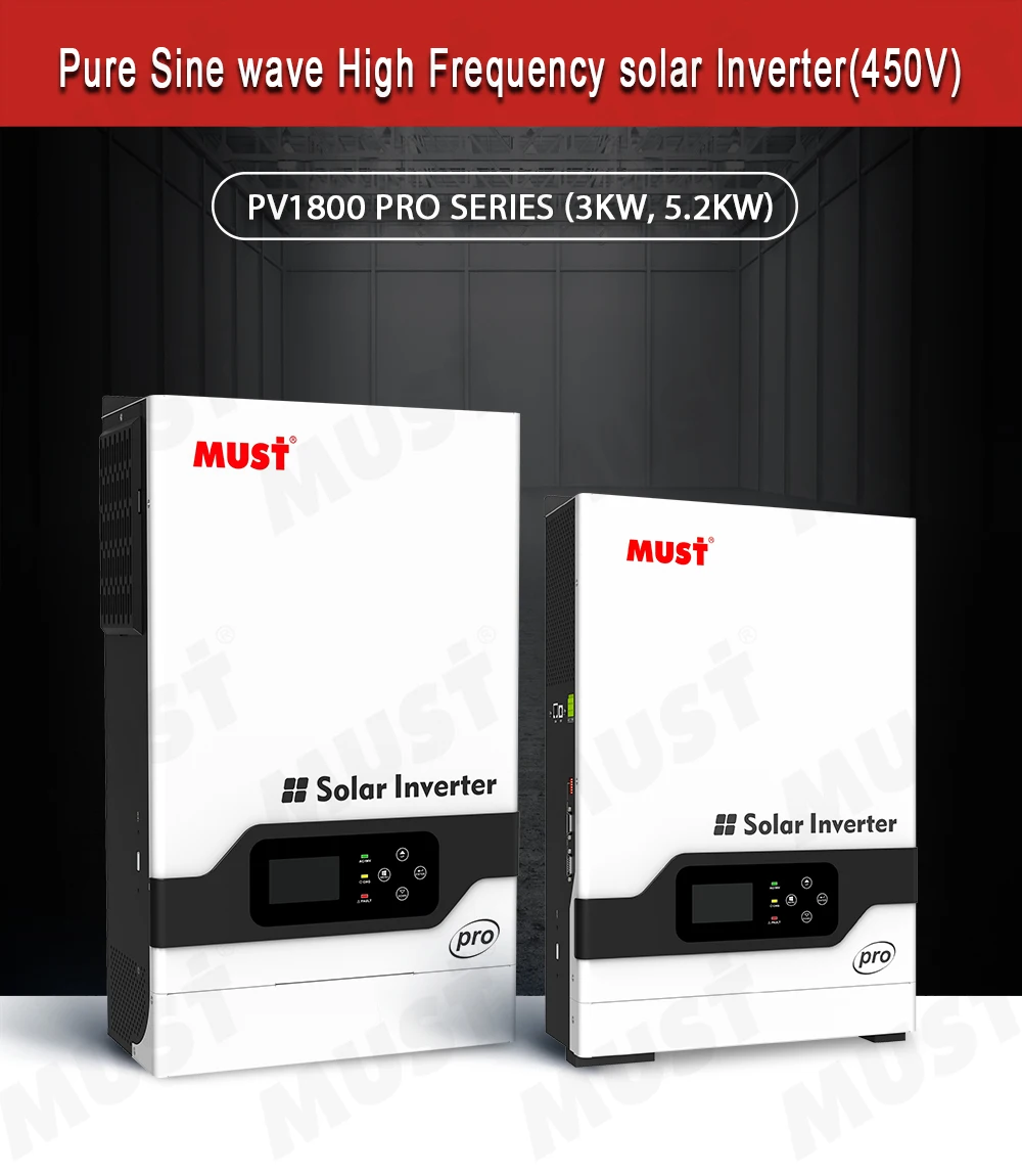 Must Hybrid Solar Power Inverter 2kw 3kw 4kw 5kw 10kw On Off Grid Tie