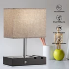Table Lamp Table Lamps Modern Table Lamp With USB Port Fully Dimmable Touch Control Bedside Lamp