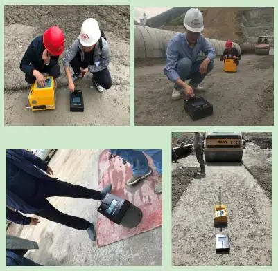 portable automatic electronic soil non-nuclear density gauge