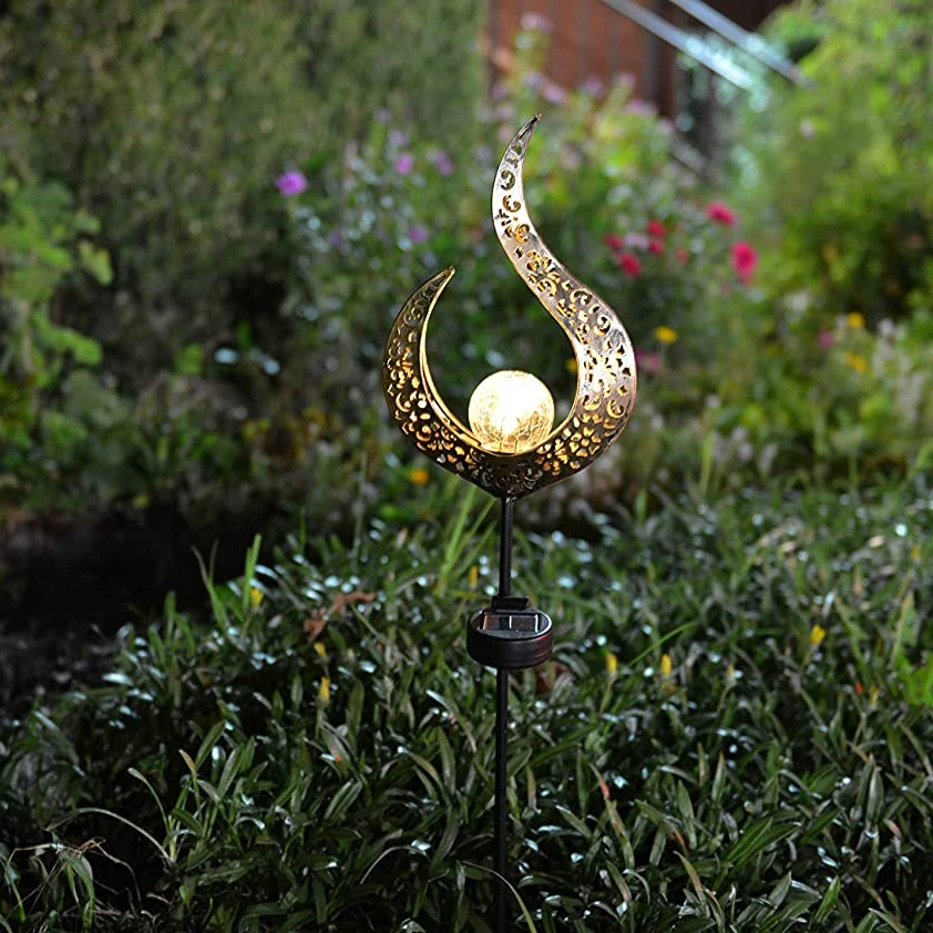 solar filigree garden light