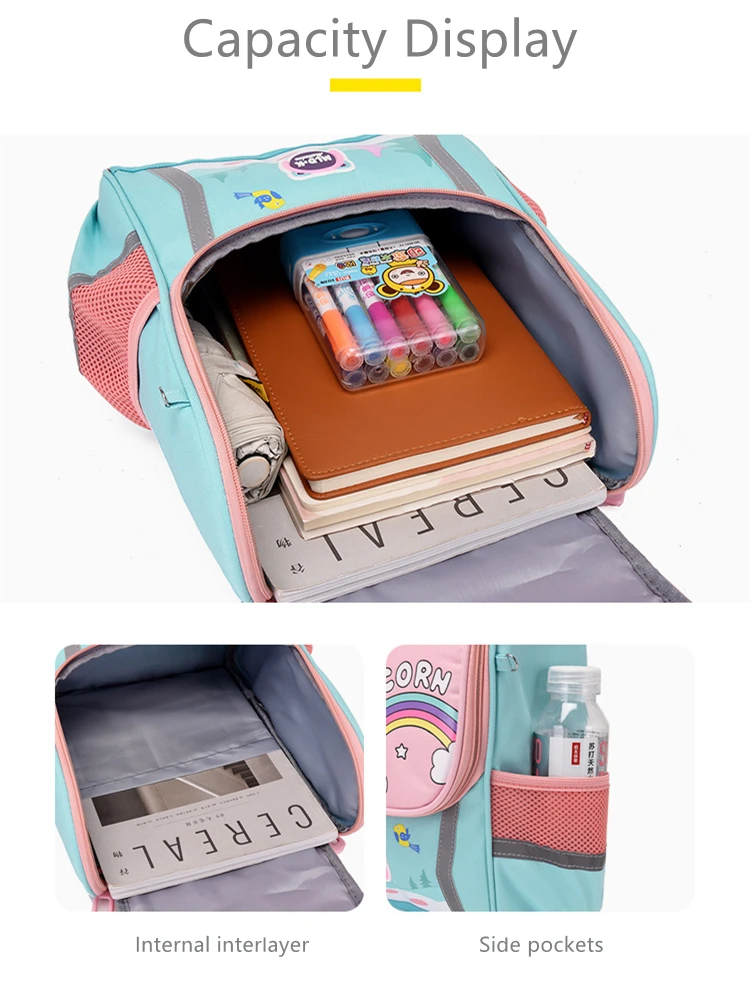 Children Backpacks for Pupils Girls Lightweight Waterproof School Bags Child Orthopedics Schoolbags