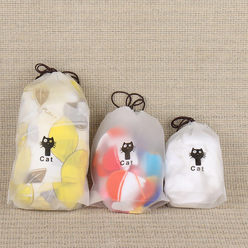 reusable waterproof large colorful drawstring bag colthes gift packaging