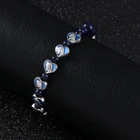 Bracelet KOMi Jewelry Heart Handmade Religious Alloy Bead Virgin Mary Cross Crystal Charm Rosary Bracelet